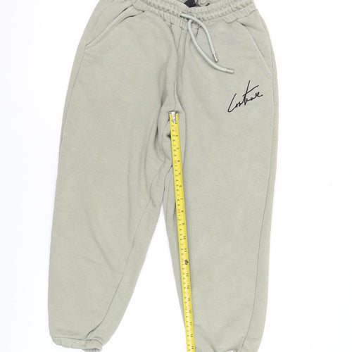 The Couture Club Men’s Green XS Jogger Trousers Elastic Waist