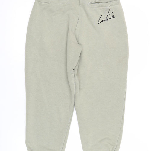 The Couture Club Men’s Green XS Jogger Trousers Elastic Waist