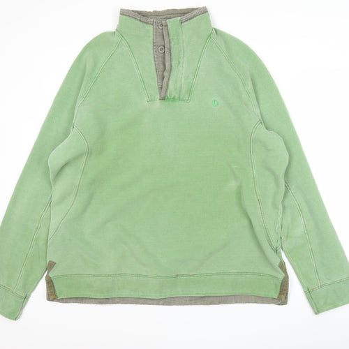 Fly Fishing Originals Men’s Green XL Henley Sweatshirt Cotton