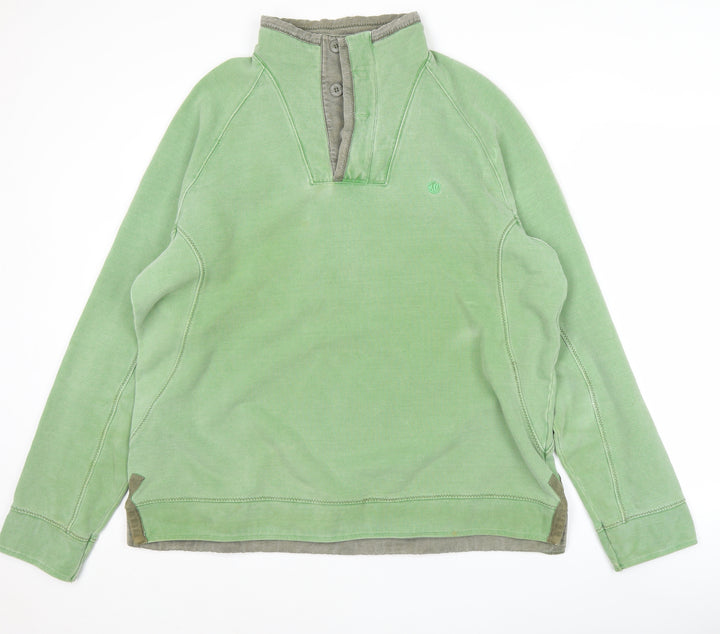 Fly Fishing Originals Men’s Green XL Henley Sweatshirt Cotton