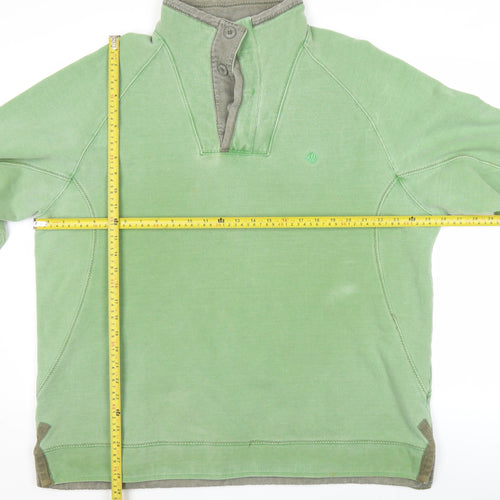 Fly Fishing Originals Men’s Green XL Henley Sweatshirt Cotton