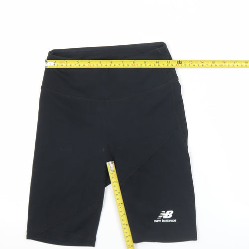 New Balance Womens Black XS Biker Shorts Slim Fit Activewear