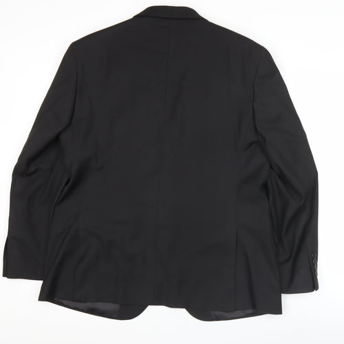 Marks and Spencer Men's Black 42 Chest XL Suit Jacket Regular Fit