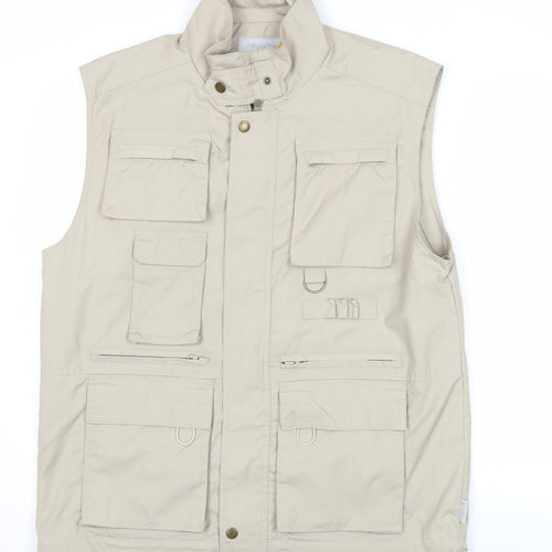 Regatta Men's Beige Waistcoat S 38in Outdoor Multi Pocket Bodywarmer