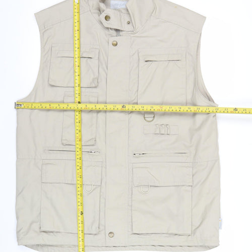 Regatta Men's Beige Waistcoat S 38in Outdoor Multi Pocket Bodywarmer