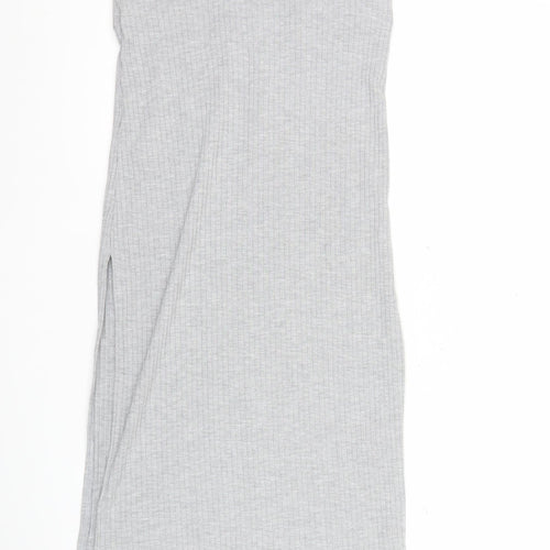 Stradivarius Women’s Grey Pencil Jersey Stretch Skirt Size S