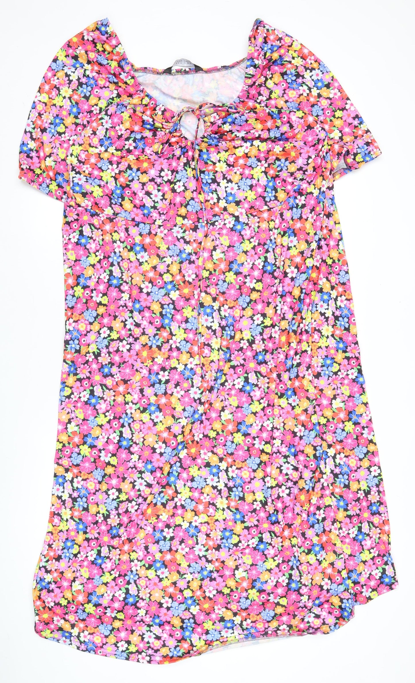 Yours Women’s Multicoloured Floral Shift Dress Plus Size 22-24
