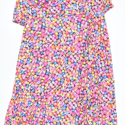 Yours Women’s Multicoloured Floral Shift Dress Plus Size 22-24
