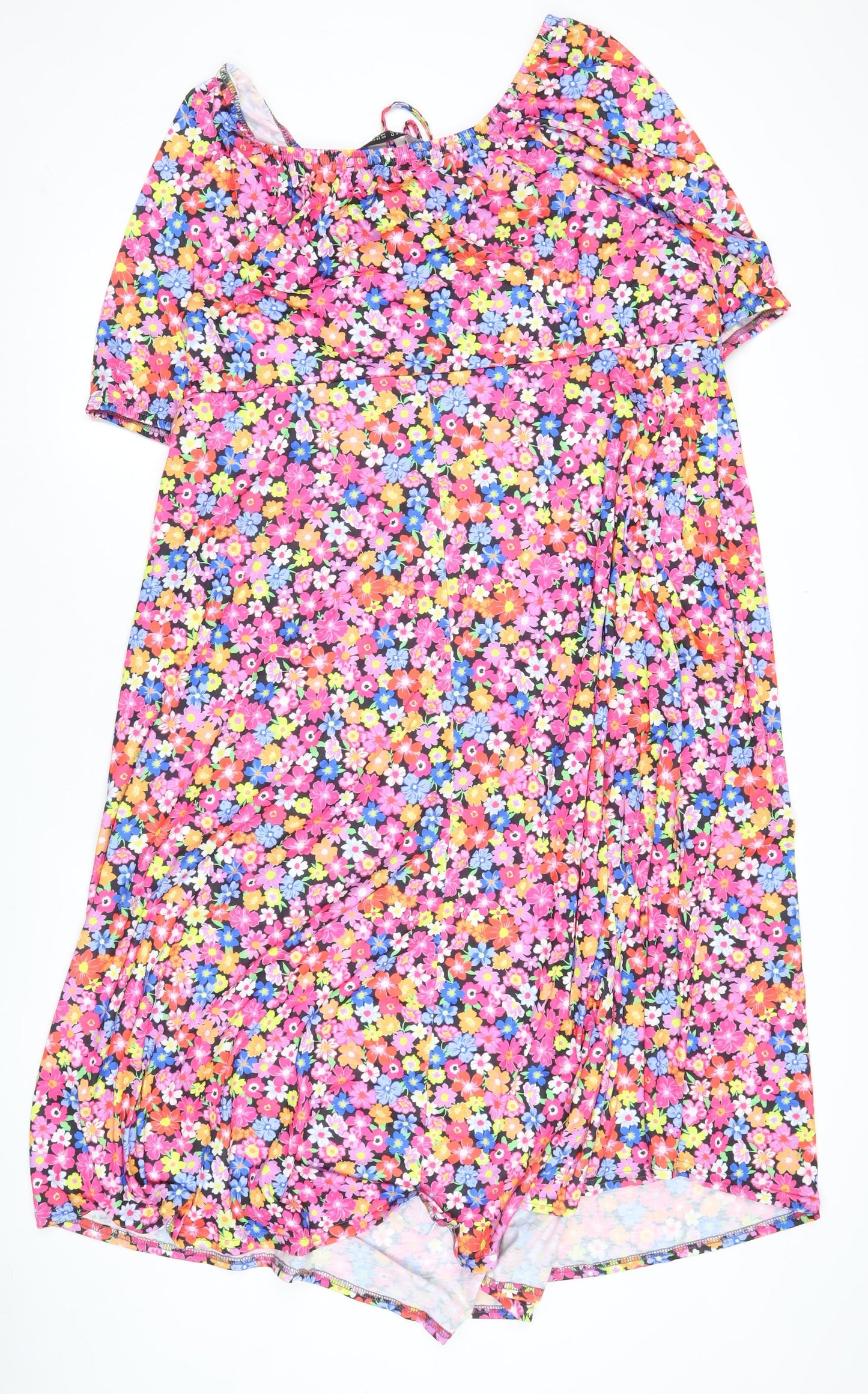 Yours Women’s Multicoloured Floral Shift Dress Plus Size 22-24