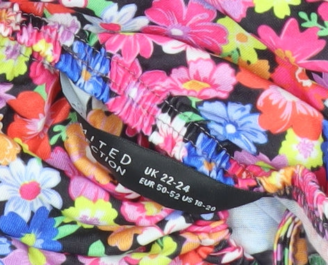 Yours Women’s Multicoloured Floral Shift Dress Plus Size 22-24