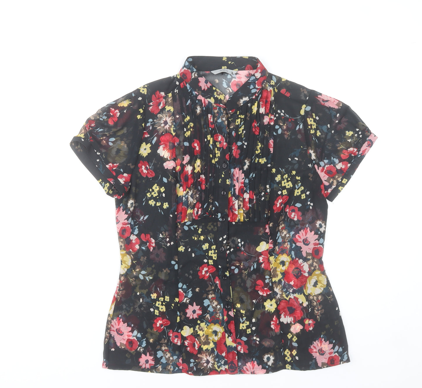 Marks and Spencer Womens Multicoloured Floral Blouse UK 12