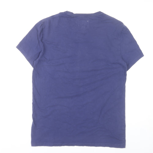 Jack Wills Men’s Blue Small Graphic Logo T-Shirt Cotton