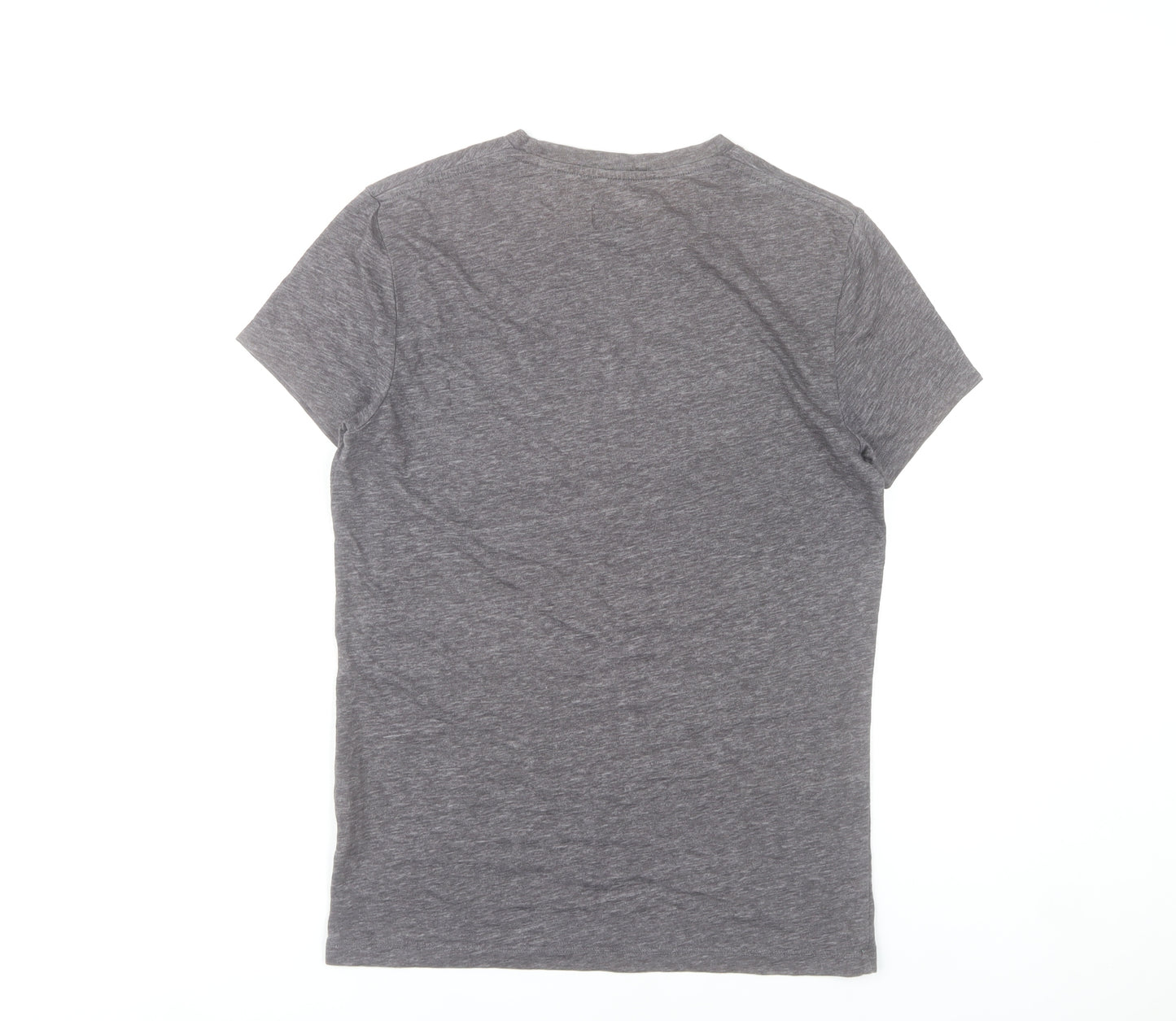 Jack Wills Mens Grey XS Crew Neck Short Sleeve Cotton Blend T-Shirt