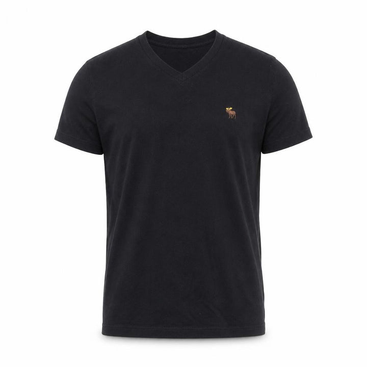 Abercrombie & Fitch Men's Black V-Neck T-Shirt Size S