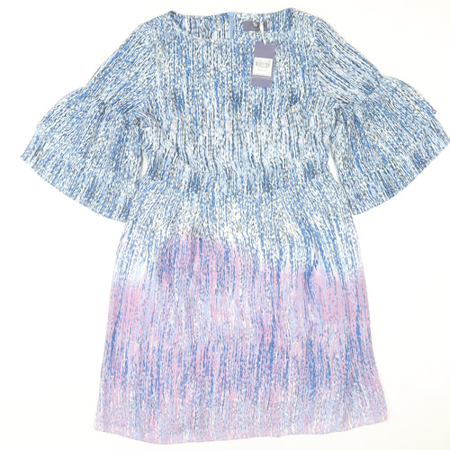 Tu Women’s Multicoloured Size 12 Bell Sleeve Shift Dress