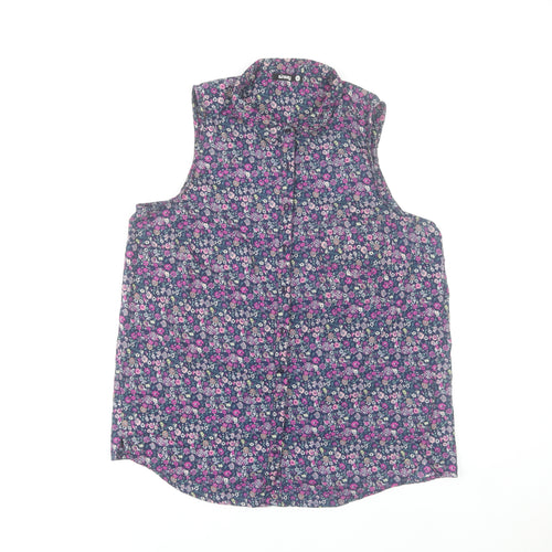 Sinsay Women’s Multicoloured Floral Sleeveless Blouse XL