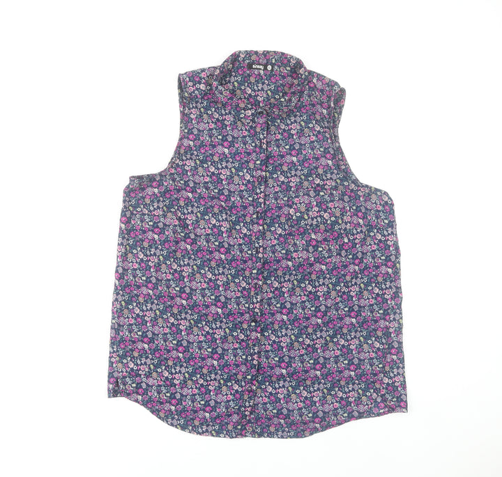 Sinsay Women’s Multicoloured Floral Sleeveless Blouse XL