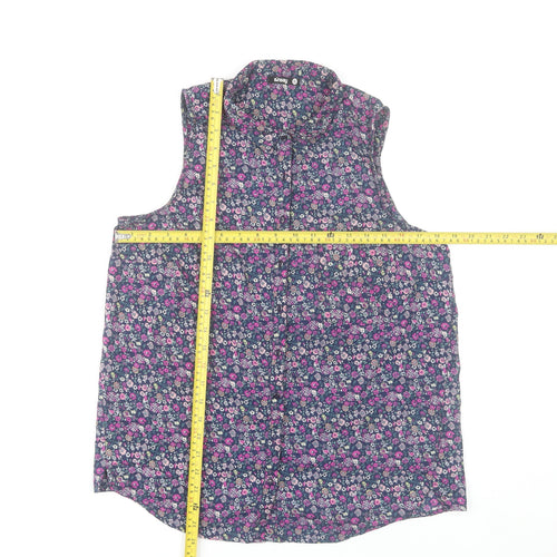Sinsay Women’s Multicoloured Floral Sleeveless Blouse XL