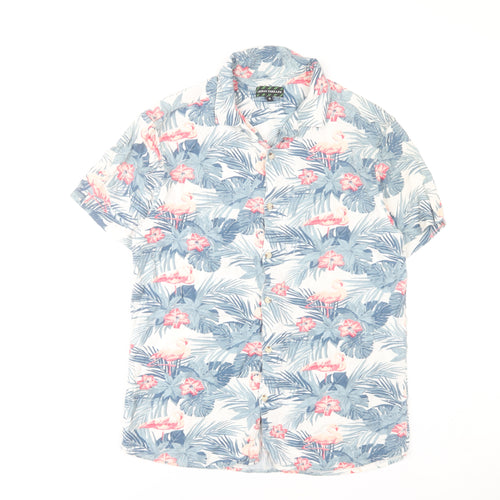 Urban Threads Men's Multicoloured Hawaiian Shirt M Casual Summer