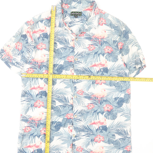 Urban Threads Men's Multicoloured Hawaiian Shirt M Casual Summer