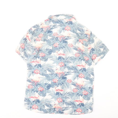 Urban Threads Men's Multicoloured Hawaiian Shirt M Casual Summer