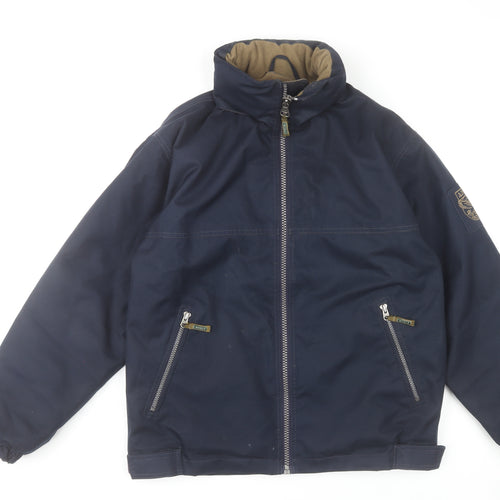Aigle Men's Blue S 34-35" Basic Jacket Polyester Nylon Winter Casual