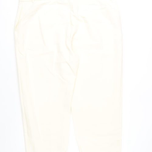 Marks and Spencer Womens Ivory Size 22 Regular Dress Pants Trousers