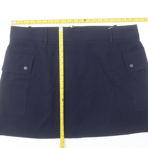 Marks and Spencer Women’s Blue Size 22 Cargo Short Skirt