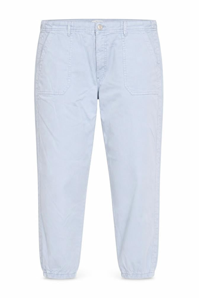 Marks and Spencer Womens Blue Chino Trousers Size 24 Elastic Waist