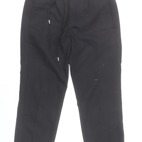 InWear Women’s Black Jogger Trousers Size 8 Elastic Waist Pockets