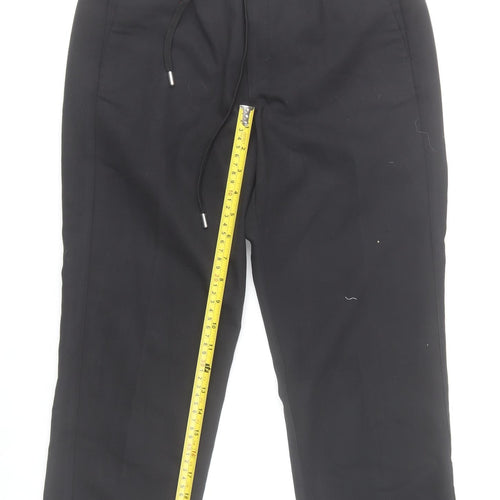 InWear Women’s Black Jogger Trousers Size 8 Elastic Waist Pockets