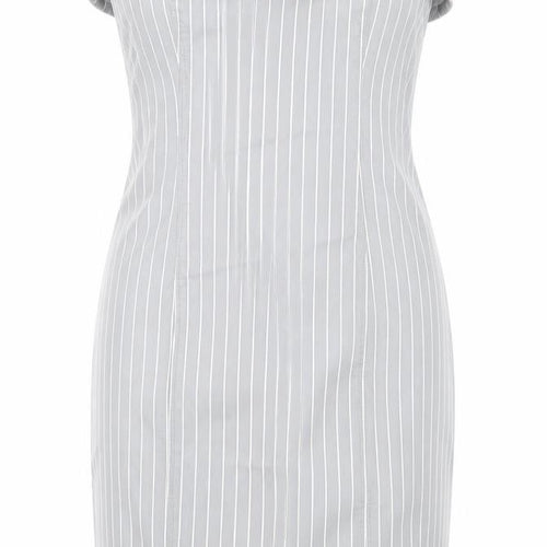 H&M Divided Women’s Grey Strapless Bodycon Dress Size 8