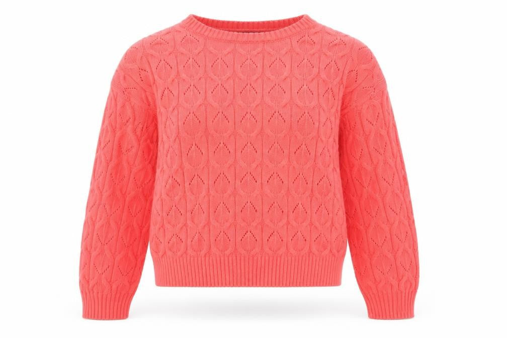 Front view of Kelly & Grace Women’s Pink Knit jumper, size M