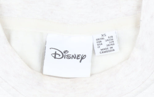 Disney Winnie the Pooh Womens Ivory XS Pullover Sweatshirt