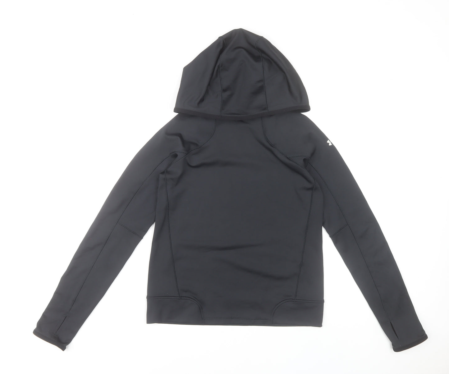 Under Armour Womens Black XS Pullover Hoodie ColdGear Fitted Activewear