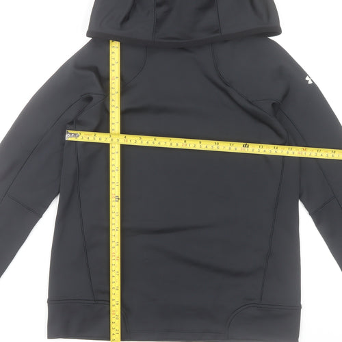 Under Armour Womens Black XS Pullover Hoodie ColdGear Fitted Activewear