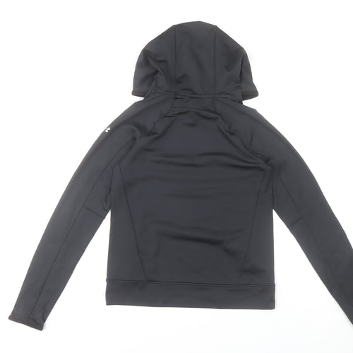 Under Armour Womens Black XS Pullover Hoodie ColdGear Fitted Activewear