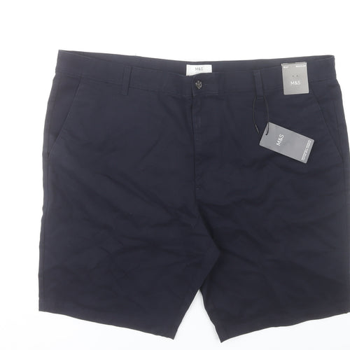 Marks and Spencer Men’s Blue Chino Shorts Size 44 Regular Fit