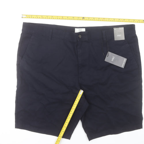 Marks and Spencer Men’s Blue Chino Shorts Size 44 Regular Fit