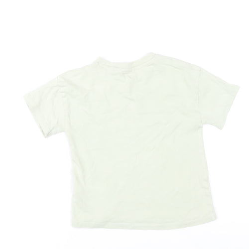 Next Girls Green Butterfly Embroidered Cotton T-Shirt 4 Years