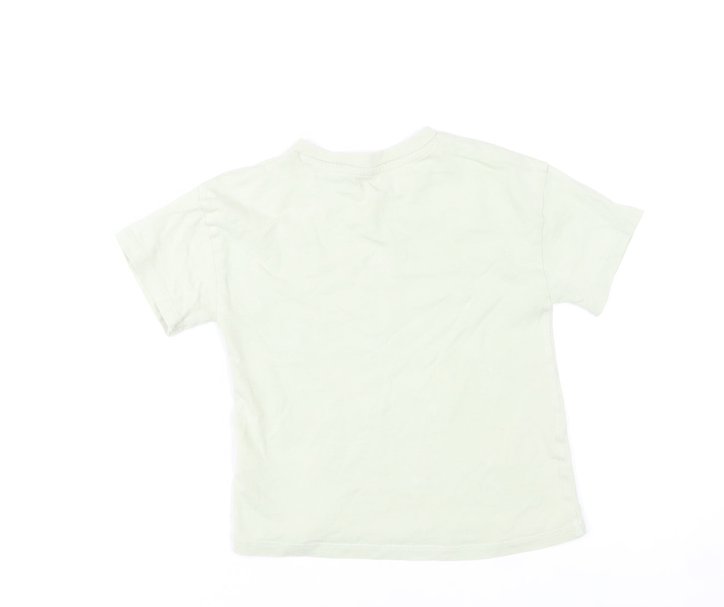 Next Girls Green Butterfly Embroidered Cotton T-Shirt 4 Years