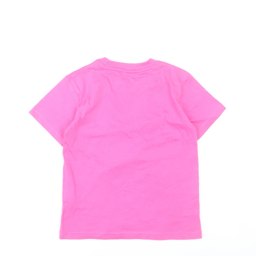 Atlantis Girls Pink Mermaid Graphic Cotton T-Shirt 5-6 Years