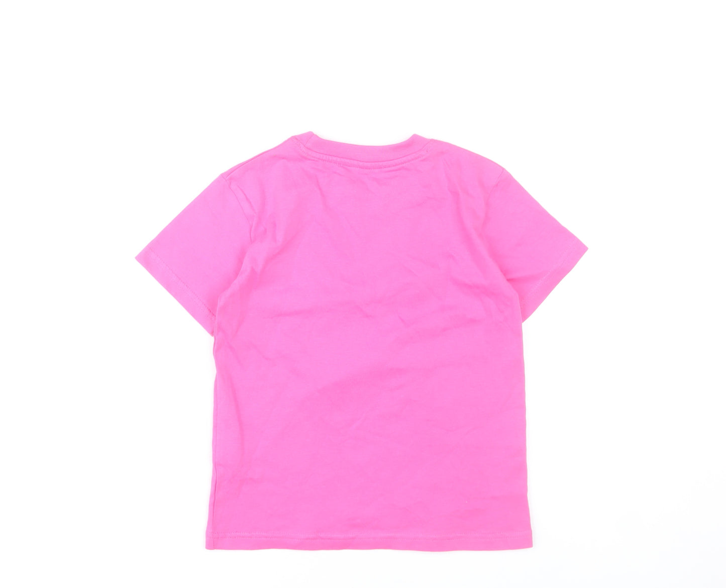 Atlantis Girls Pink Mermaid Graphic Cotton T-Shirt 5-6 Years