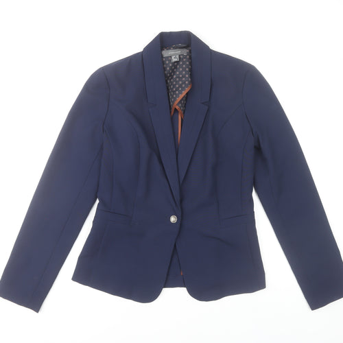 Atmosphere Women's Blue Size 10 Tailored Blazer Jacket
