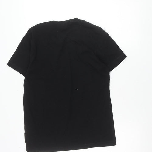 French Connection Men's Black Cotton Crew Neck T-Shirt Size M