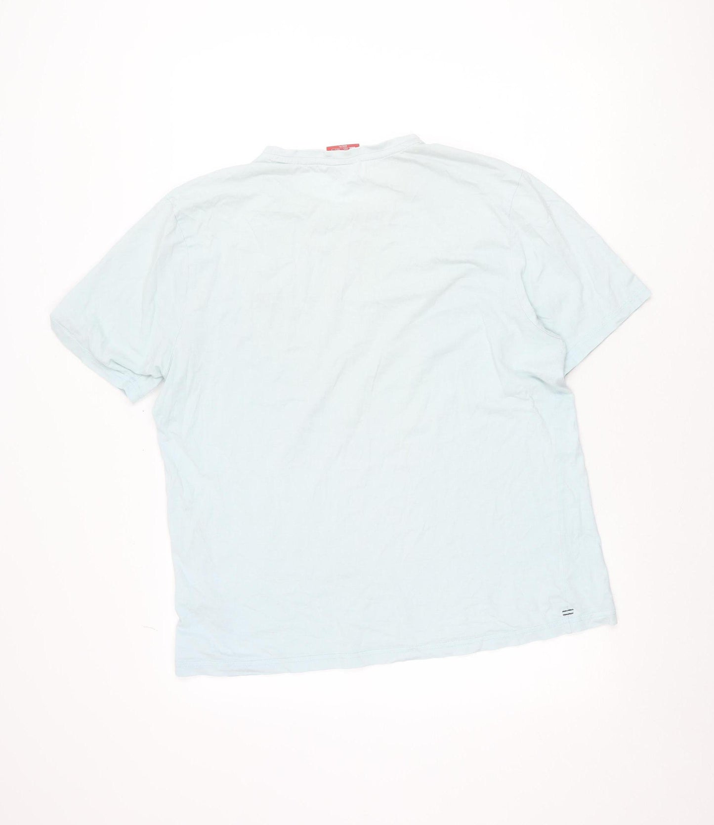 Slazenger Mens Blue L Crew Neck Short Sleeve Cotton T-Shirt