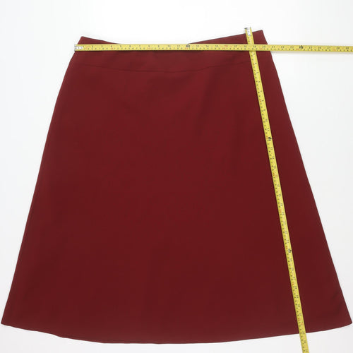 Marks and Spencer Women’s Red Size 20 Pencil Knee Length Skirt