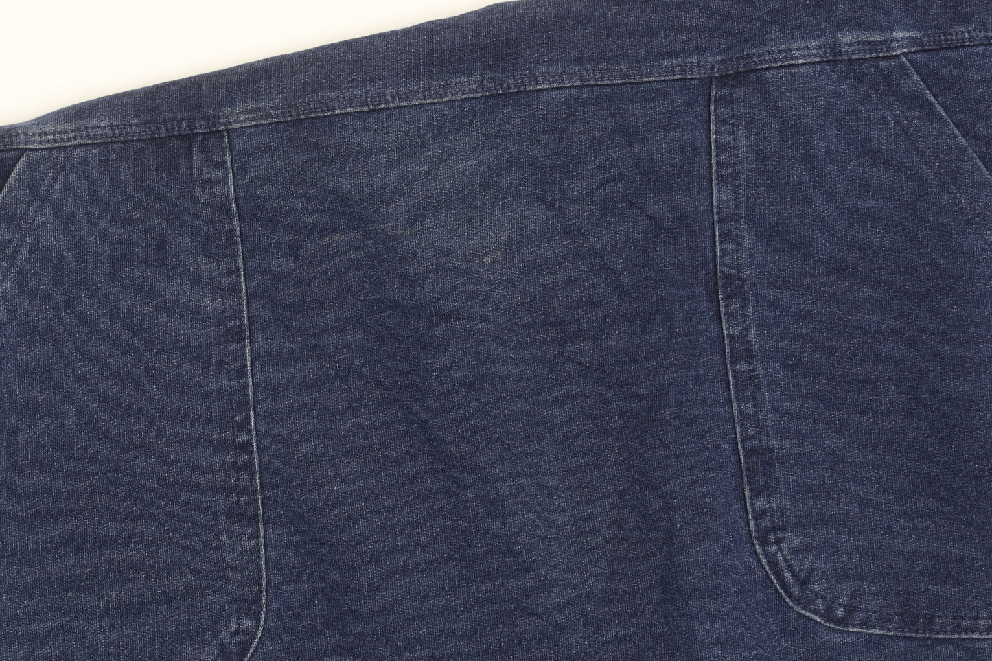 Tu Women’s Blue Denim Shift Dress Size 8 Knee Length Cotton Blend