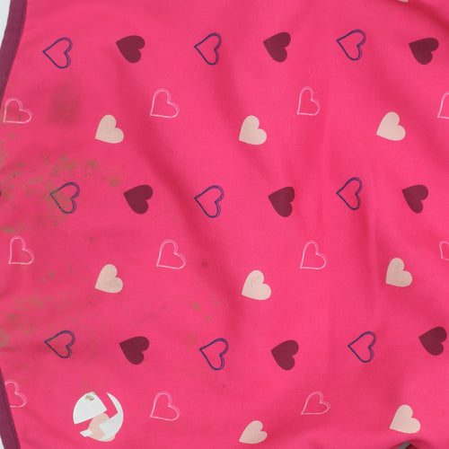 Gelert Girls Pink Heart Soft Shell Jacket Hooded 4 Years Outdoor Coat