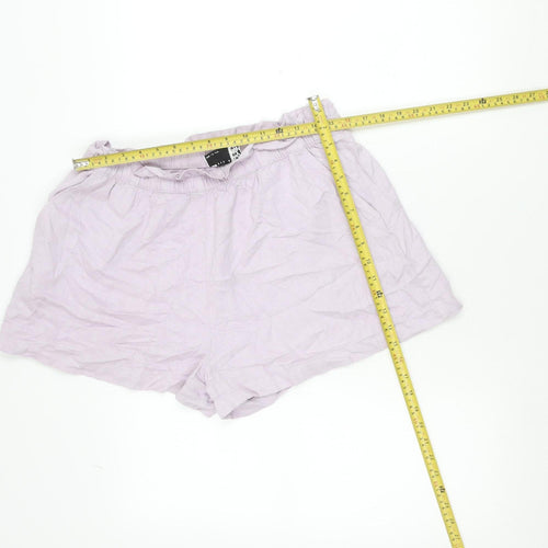 ASOS Design Women’s Purple Linen Blend Tall Culotte Shorts Size 14